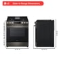 LG slide-in range dimensions