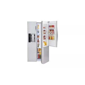 Front view of the 26 cu. ft. Door-in-Door® Refrigerator - LSXS26366S. 