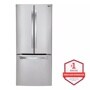 Front view of the 22 cu. ft. French Door Refrigerator - LFC22770ST. 