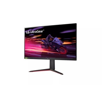 Right side view of the 32 Inch LG UltraGear (32GP750-B) gaming monitor with 165Hz refresh rate and 1ms (GtG) response time