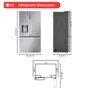 31 cu. ft. Standard Depth, 3-Door French Door Refrigerator with Tall Ice & Water Dispenser - LF31T6230S