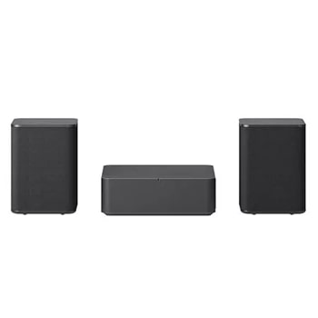 LG SPQ8S Soundbar wireless rear speaker kit front view