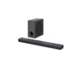 LG S80QY 3.1.3 Soundbar with subwoofers side angle view