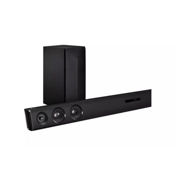 LG LAS485B 2.1 Channel 300W Sound Bar with Wireless Subwoofer and Bluetooth® Connectivity