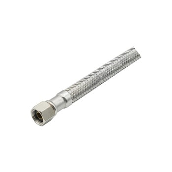 AGF04222701 Kitchen Accessory Braided Stainless Steel Connector Hose with Metal Fitting - Close-Up
