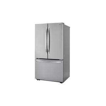 29 cu. ft. smart french door refrigerator right side angle view 