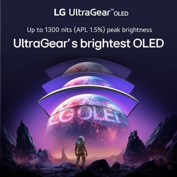 39 Inch UltraGear™ OLED WQHD 240Hz 0.03ms G-Sync Compatible 800R Curved Gaming Monitor with webOS