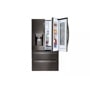 28 cu. ft. instaview door in door refrigerator front view with right door slightly open