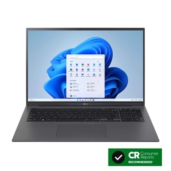 LG gram 17” Lightweight Laptop, Intel® 13th Gen Core® i7 Evo™ Platform,  Windows 11 Home, NVIDIA RTX3050 4GB GPU, 16GB RAM, 1TB SSD, Black