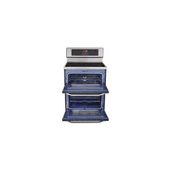 LG Studio - 6.7 cu. ft. Capacity Electric Double Oven Range with Infrared Heating™