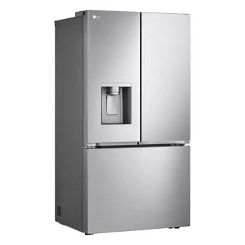 26 cu. ft. counter depth french door refrigerator left side angle view