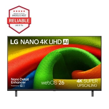 43-Inch LG NANO 4K UHD AI TV 43NU700BPUC Brought to You by Americas Most Reliable Line of TVs - Front View1