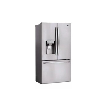 22 cu. ft. french door counter depth refrigerator left side angle view