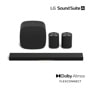 LG M7-P2_H7_W7 Sound Suite AI complete home audio system with Soundbar, subwoofer and two wireless speakers featuring Dolby Atmos - Front View