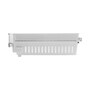 LG AJP73334635 refrigerator ice maker assembly with white housing and ventilation slots - Side View