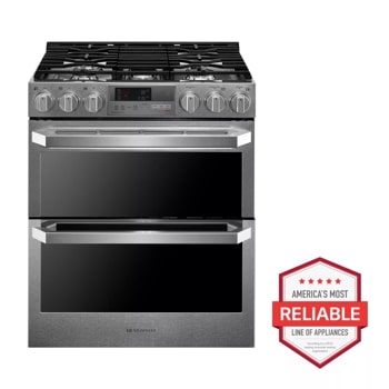 LG LUTD4919SN LG SIGNATURE 7.3 cu.ft. Smart wi-fi Enabled Dual Fuel Double Oven Range with ProBake Convection®