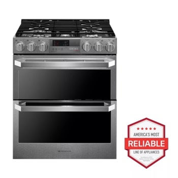 LG SIGNATURE 7.3 cu.ft. Smart wi-fi Enabled Dual Fuel Double Oven Range with ProBake Convection®