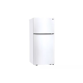 20 cu. ft. top freezer refrigerator left side angle view 