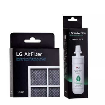 LG LT700P® & LT120F 6 Month Replacement Refrigerator Water Filter and Air Filter Bundle