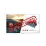 Digital marketing graphic with car image, 3D graph, and "DISCONTINUED" stamp.