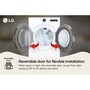 LG
Reversible Door
Reversible door for flexible installation
When space is tight, the reversible door can go from right swing to left to fit almost any space