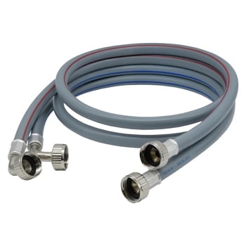 Washer inlet hoses AGF04127475 with red and blue line indicators and metal connectors for hot and cold water connection