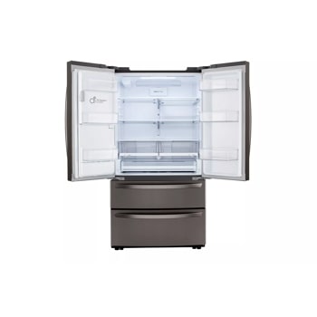 28 cu. ft. double freezer refrigerator empty interior view
