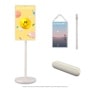 27LX6TYGA_WS25XA_XT7S_AUSALLC LG StanbyME 2 TV with floor stand, wall mount strap, and speaker shown in multiple configurations *StanbyME 2 shown above in both mounted and detached configurations: only one device, speaker, and strap per order