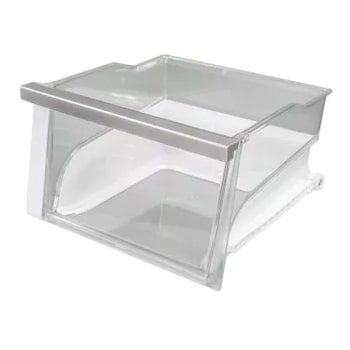 Front view of the Refrigerator vegetable tray - AJP73334413. 1