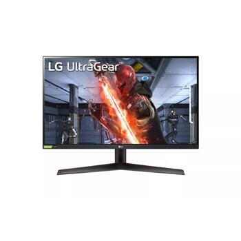 Front view of the 27 Inch LG UltraGear (27GN800-B) gaming monitor with 144Hz refresh rate and 1ms (GtG) response time