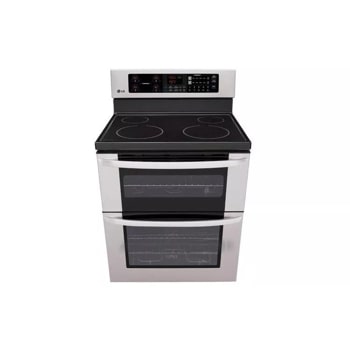 6.7 cu. ft. Capacity Electric Double Oven Range with a 6”-High Upper Oven and EasyClean®