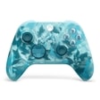 Xbox wireless controller EP229571 with blue camouflage pattern design showing all buttons and joysticks - Front View