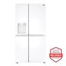 27 cu. ft. Side-by-Side Refrigerator with Ice Dispenser - Smooth White