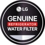LG LT1000PB Genuine Refrigerator Water Filter badge with LG logo on black circular background