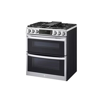 6.9 cu. ft. Smart InstaView® Gas Double Oven Slide-in Range with ProBake® Convection, Air Fry, and Air Sous Vide