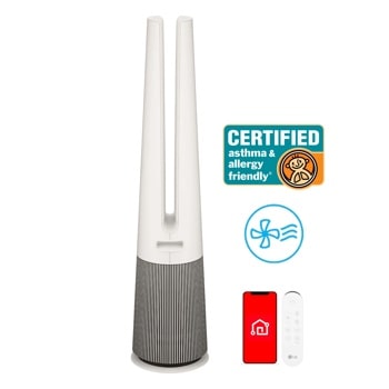 LG U10CS1C Air Purifier with CERTIFIED asthma and allergy friendly badge, smart home connectivity, and remote control