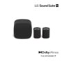 LG Soundbar on white background. “LG Sound Suite AI” and “Dolby Atmos Flexconect” logos.