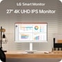 LG Smart Monitor
27" 4k UHD IPS monitor
