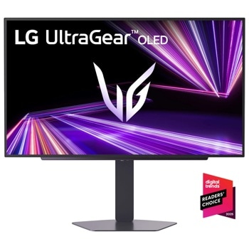 LG 27GX704A-B 27 Monitor – Front View with 2025 Digital Trends Readers' Choice Award Badge