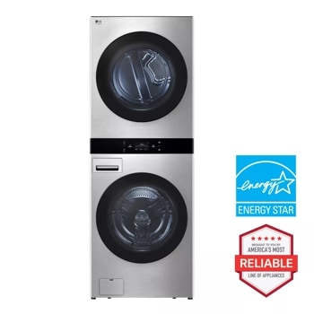 LG STUDIO WashTower™ Smart Front Load 5.0 cu. ft. Washer and 7.4 cu. ft. Electric Dryer with Center Control®