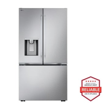 24 cu. ft. Counter-Depth MAX™ with Zero Clearance™ 3-Door French Door Refrigerator  LF24Z6330S1