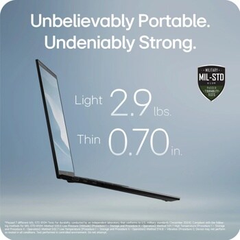 Unbelievably Portable. Undeniably Strong.
*Passed 7 different MIL-STD 810H Tests for durability conducted by an independent laboratory that conforms to U.S. military standards (December 2024). Compliant with the follow- ing methods for MIL-STD-810H: Method 500.6 Low Pressure (Altitude) (Procedure I - Storage and Procedure II - Operation); Method 501.7 High Temperature (Procedure I - Storage and Procedure II - Operation); Method 502.7 Low Temperature (Procedure I - Storage and Procedure II - Operation); Method 514.8 - Vibration (Procedure 1). Device may not perform as tested in all conditions. Test performed in controlled environment. Do not attempt.