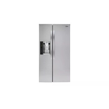 Front view of the 22 cu. ft. Smart wi-fi Enabled Side-by-Side Counter-Depth Refrigerator - LSXC22426S. 