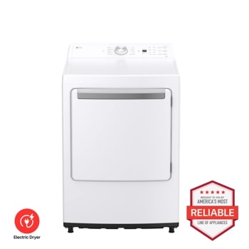 LG DLE6480W Electric Dryer Brought to You by Americas Most Reliable Line of Appliances - Front View1