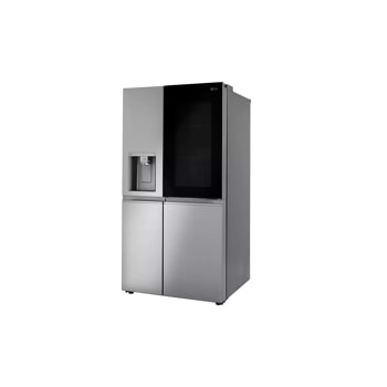 27 cu. ft. side by side door in door refrigerator right side angle view