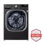Front view of the 5.0 cu. ft. Mega Capacity  Smart wi-fi Enabled Front Load Washer with TurboWash™ 360° and Built-In Intelligence - WM4500HBA. Includes a graphic logo that says, Brought to you by America’s Most Reliable Line of Appliances.