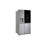 27 cu. ft. side by side door in door refrigerator left side angle view