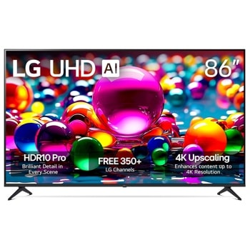 86 Inch Class LG UHD AI UA77 4K Smart TV 2025 86UA7700PUA1