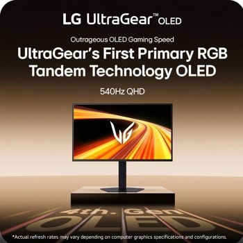 LG 27GX790B-B 27 Monitor – Outrageous OLED Gaming Speed LG UltraGear's First Primary RGB Tandem Technology OLED