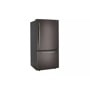 26 cu. ft. bottom freezer refrigerator left side angle view